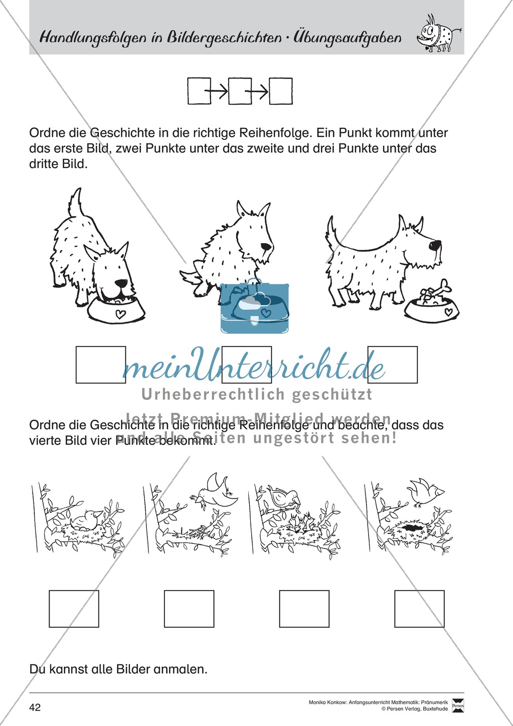 Pränumerik üben: Lineare Reihenfolgen Preview 14