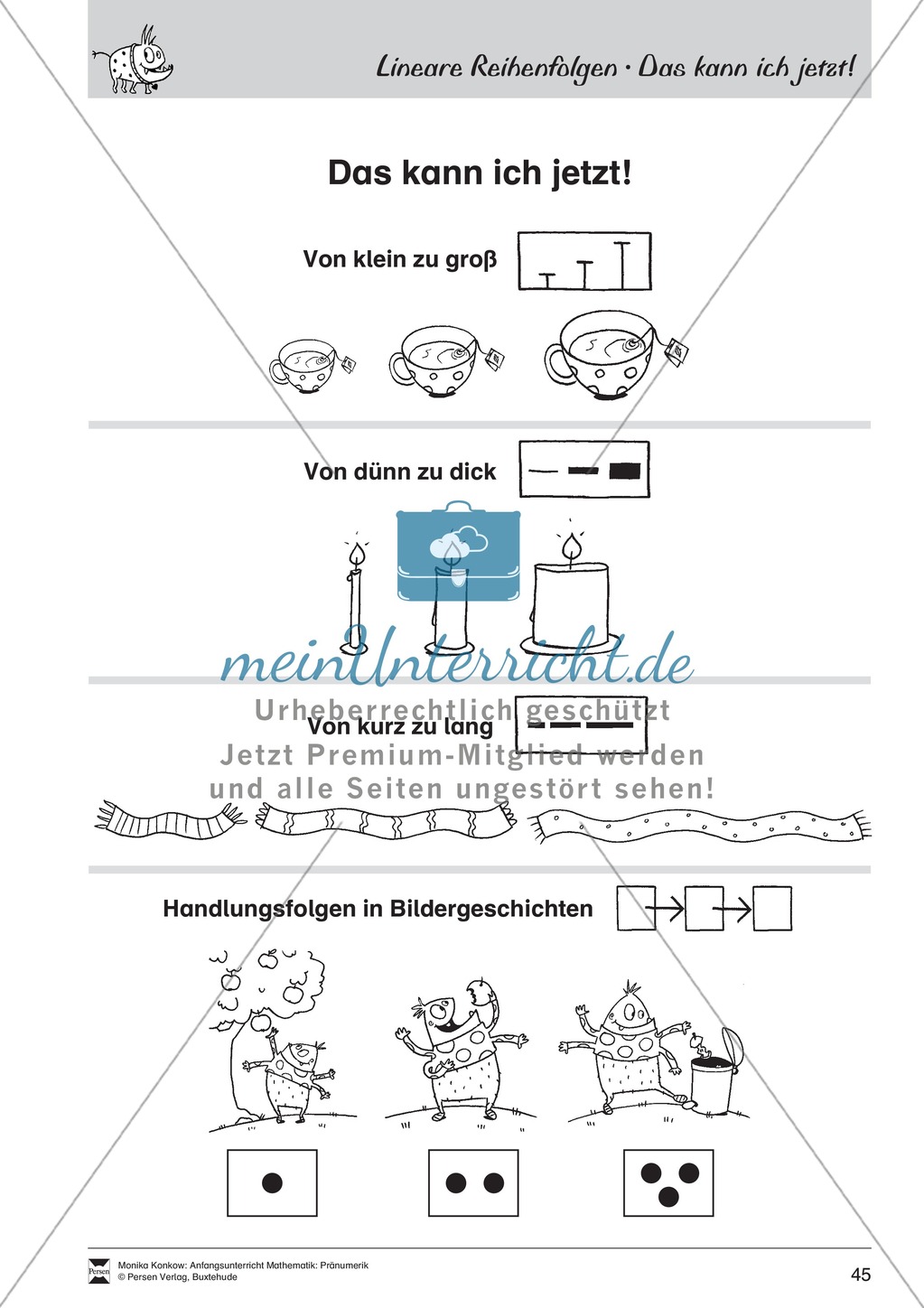 Pränumerik üben: Lineare Reihenfolgen Preview 17