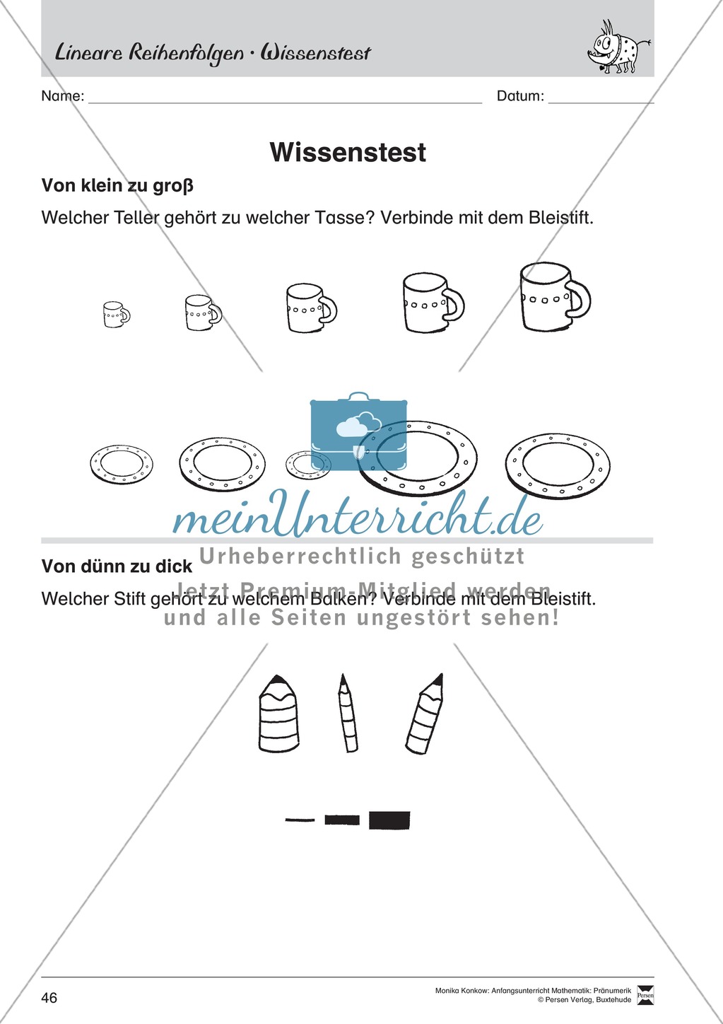 Pränumerik üben: Lineare Reihenfolgen Preview 18