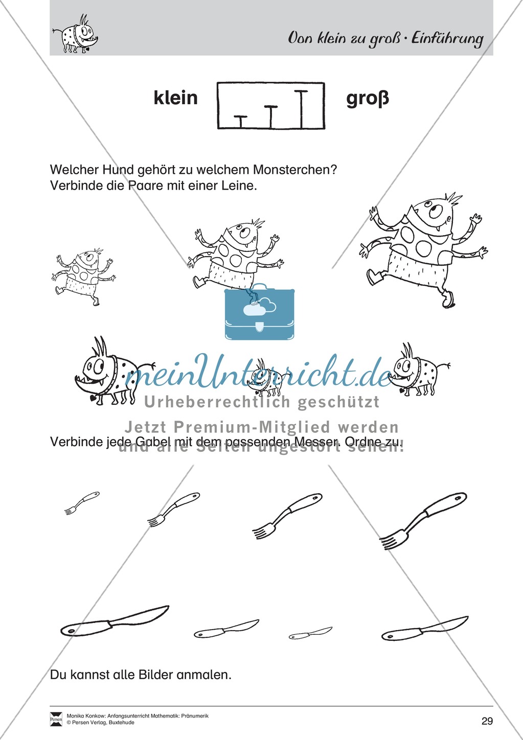 Pränumerik üben: Lineare Reihenfolgen Preview 1