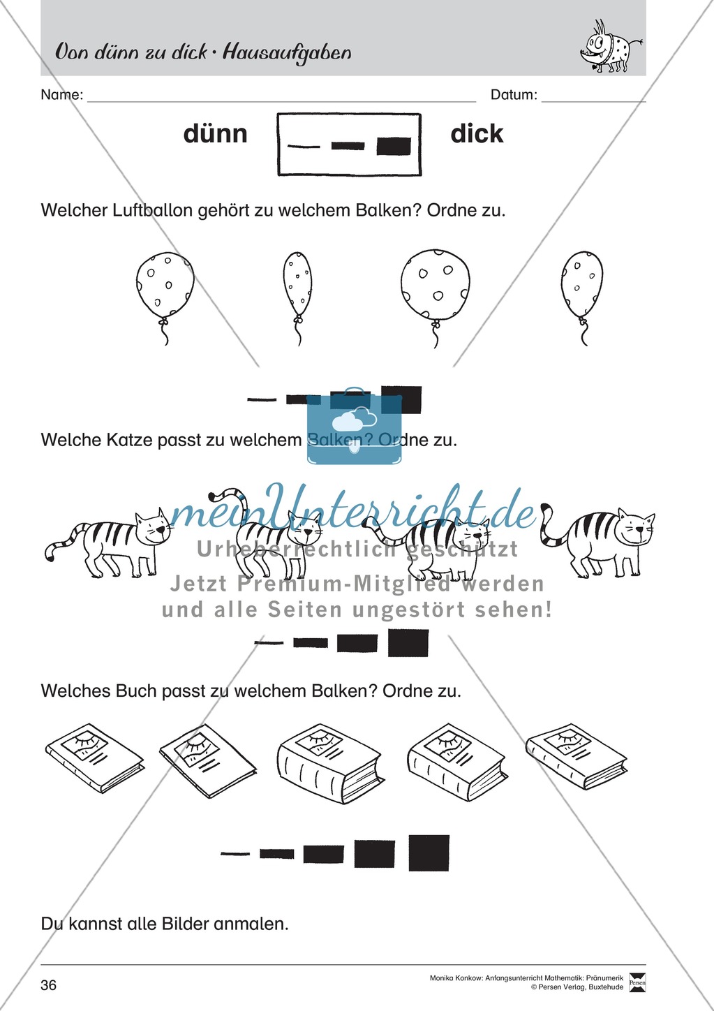 Pränumerik üben: Lineare Reihenfolgen Preview 8