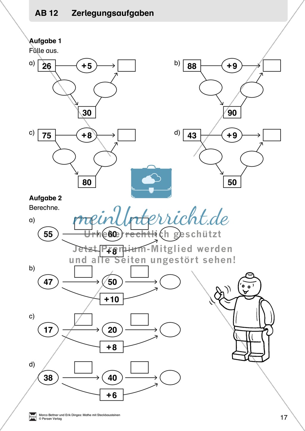 Kopiervorlagen mit praktischen Aufgaben zur Addition Preview 6