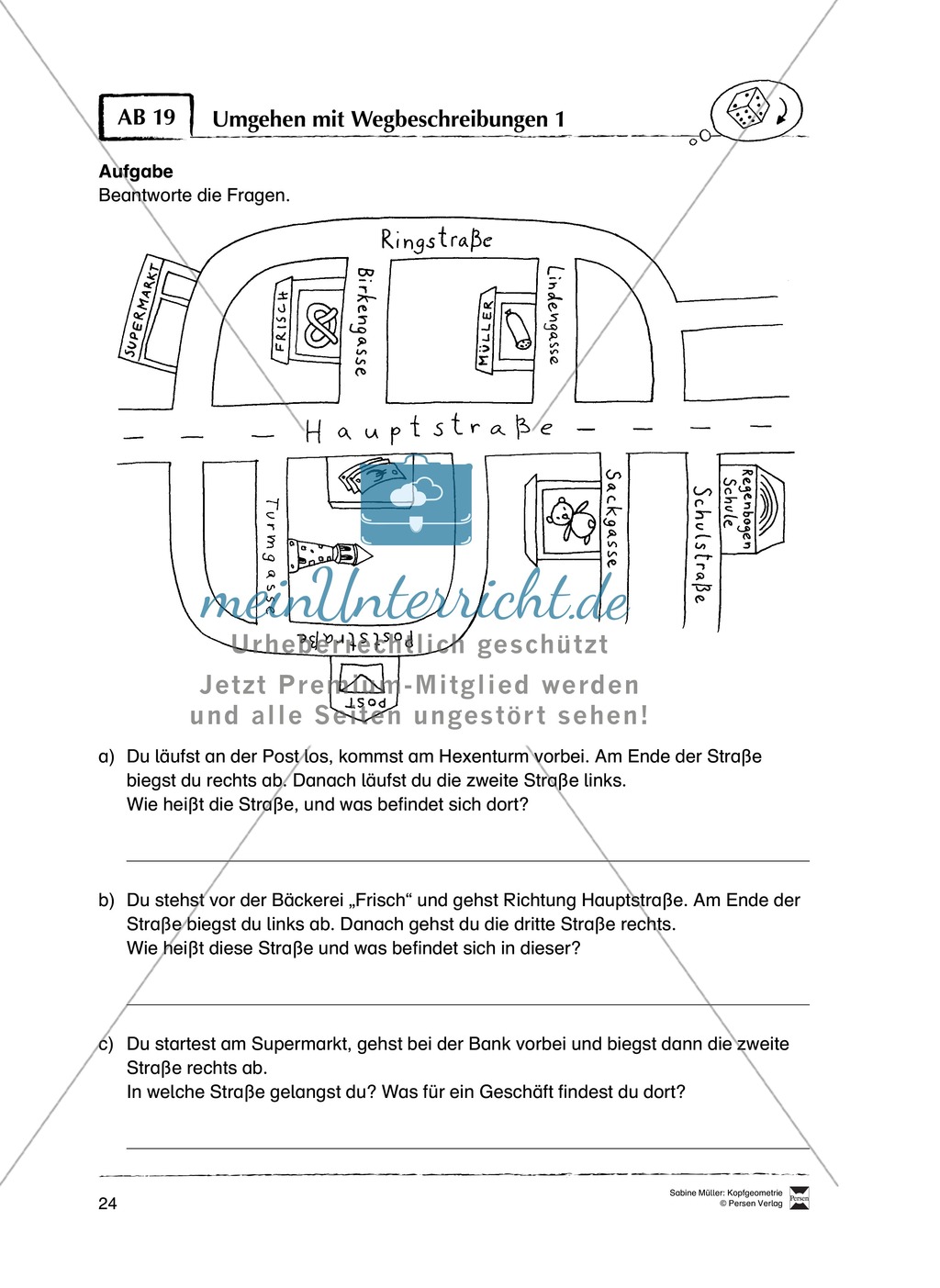 Arbeitsblätter zur Schulung des räumlichen Vorstellungsvermögens Preview 19