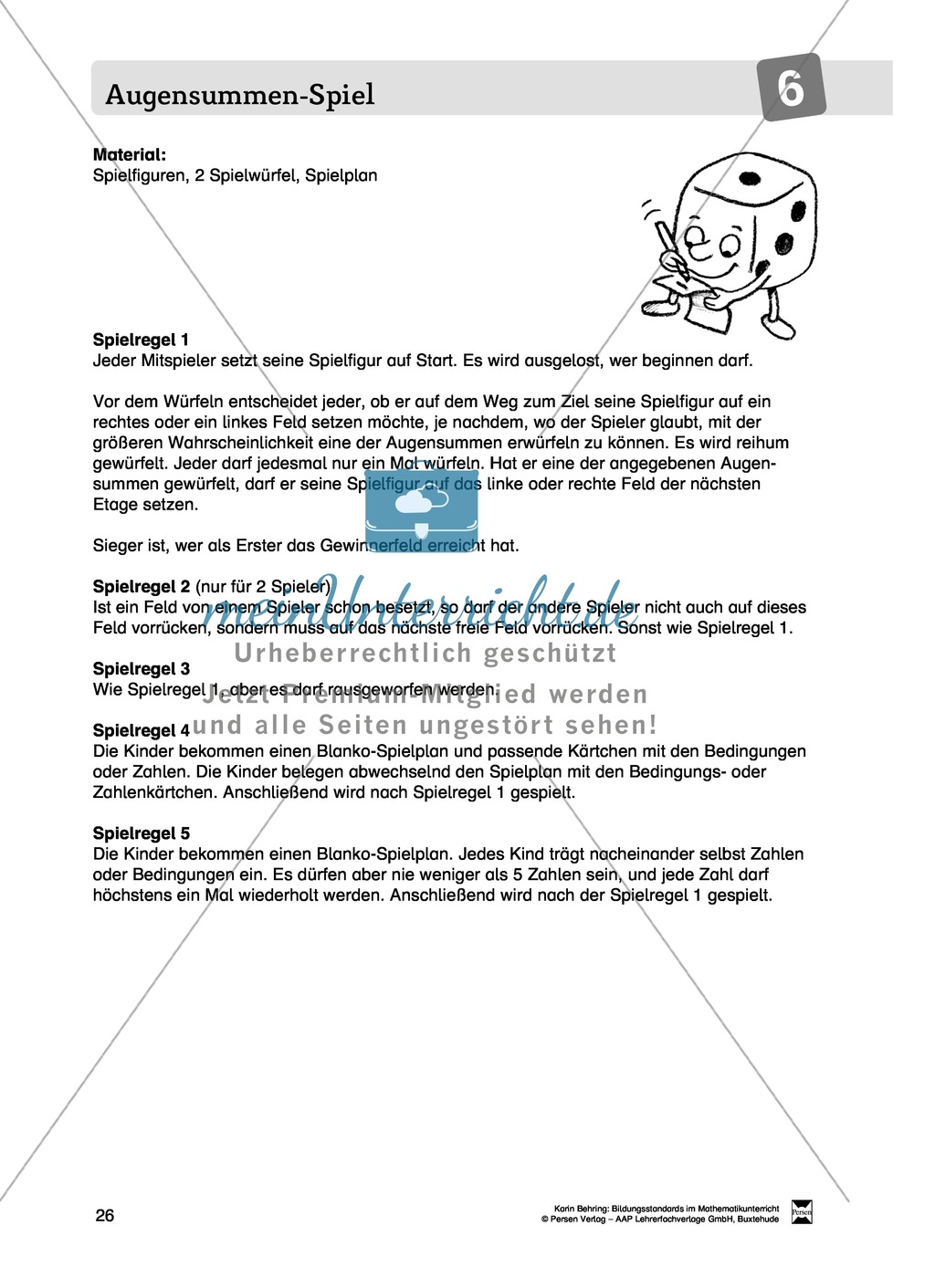 Bildungsstandards im Mathematikunterricht umsetzen: Unterrichtsvorschläge zu Daten + Häufigkeit + Wahrscheinlichkeit Preview 18