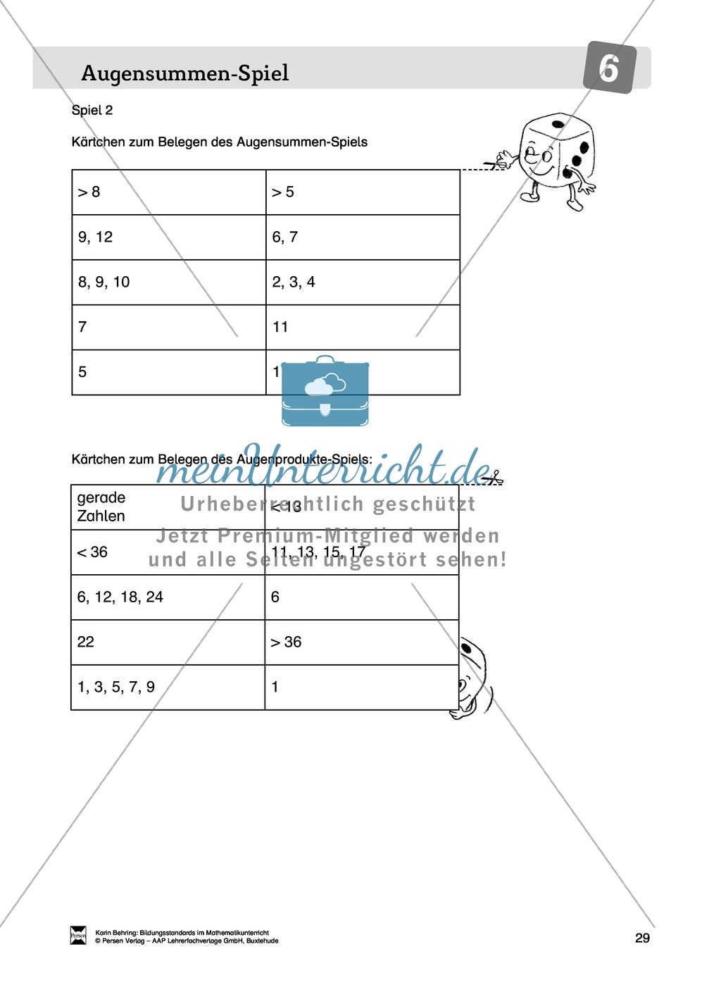 Bildungsstandards im Mathematikunterricht umsetzen: Unterrichtsvorschläge zu Daten + Häufigkeit + Wahrscheinlichkeit Preview 21