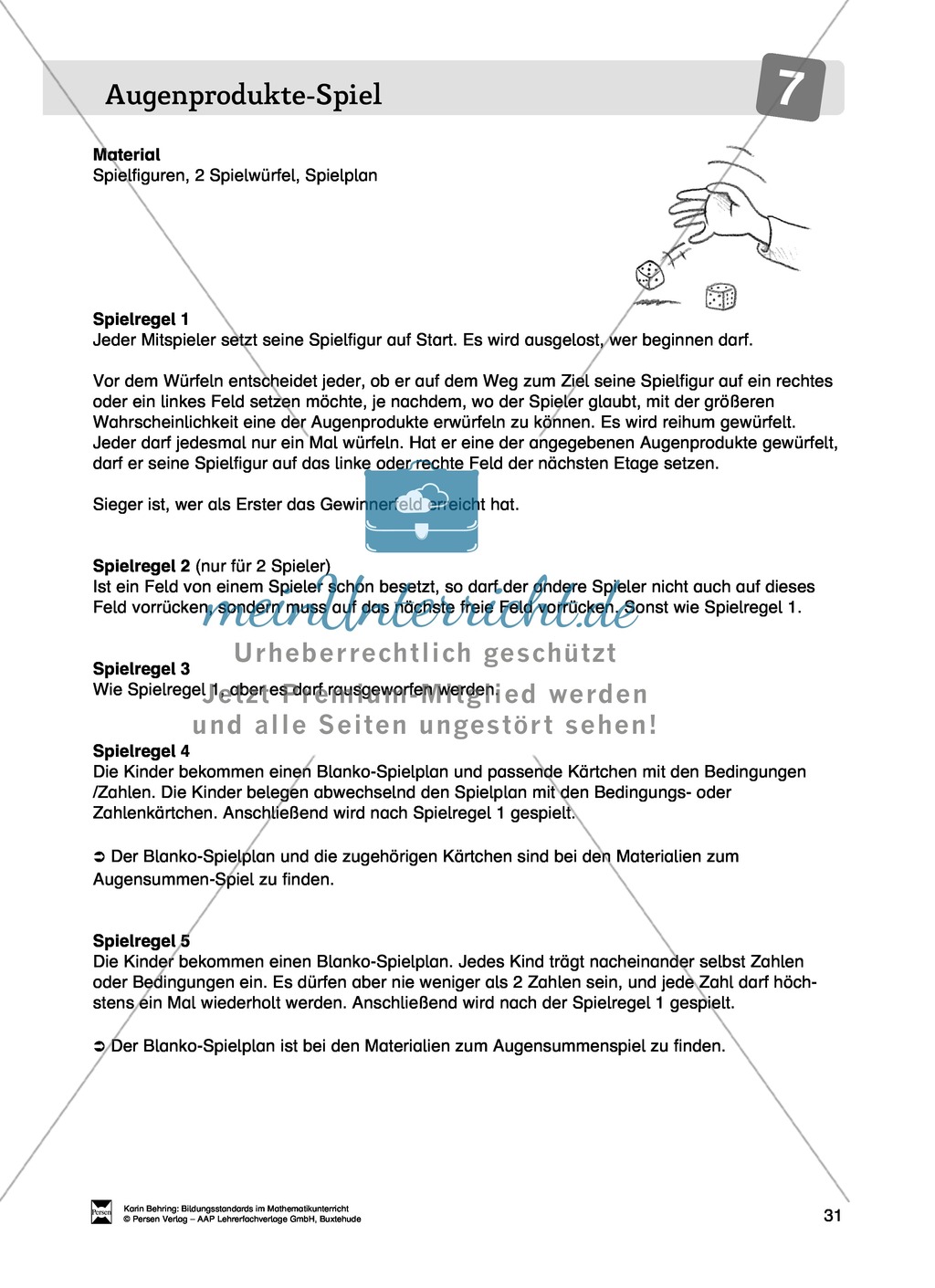 Bildungsstandards im Mathematikunterricht umsetzen: Unterrichtsvorschläge zu Daten + Häufigkeit + Wahrscheinlichkeit Preview 23