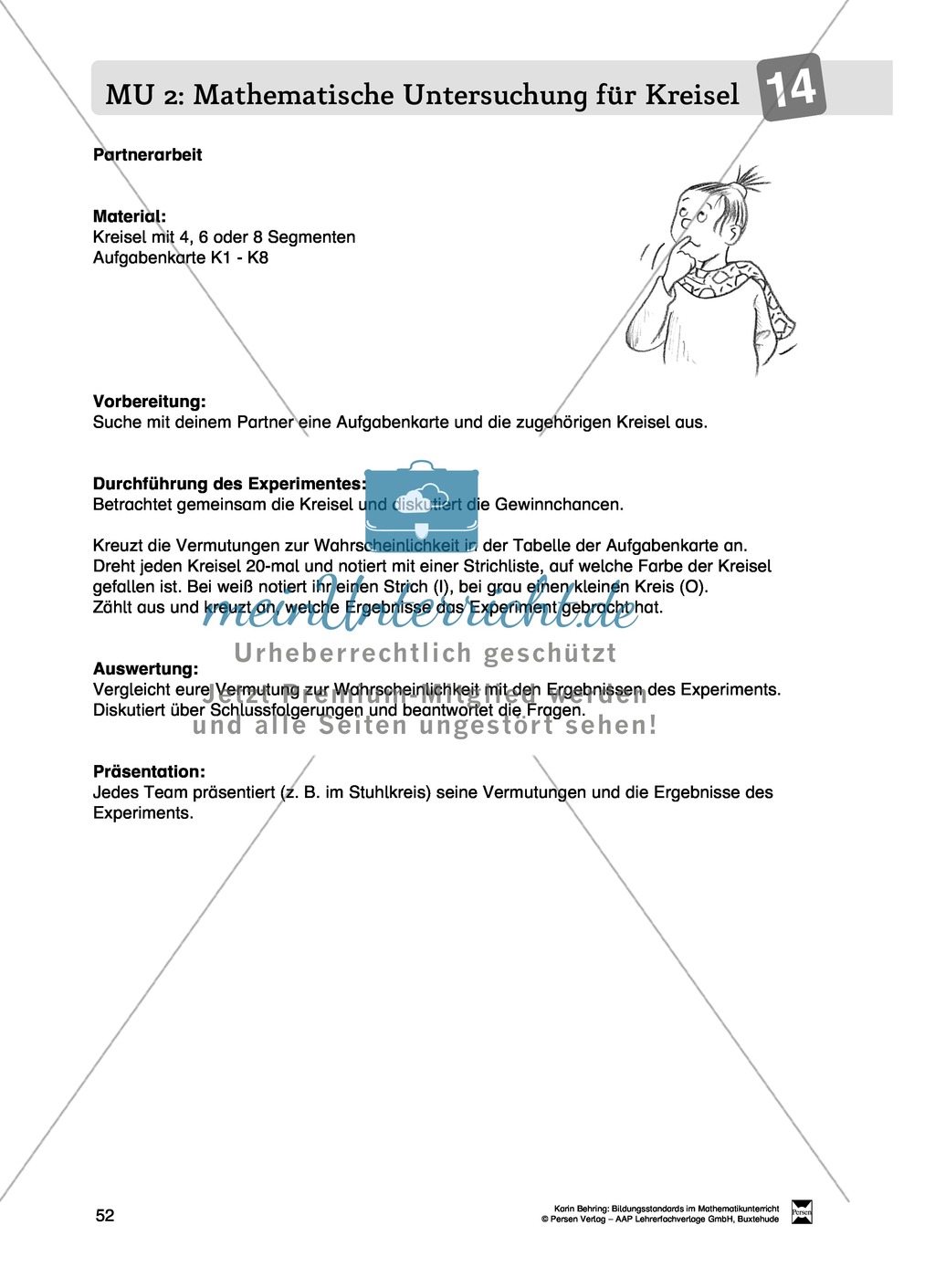 Bildungsstandards im Mathematikunterricht umsetzen: Unterrichtsvorschläge zu Daten + Häufigkeit + Wahrscheinlichkeit Preview 44