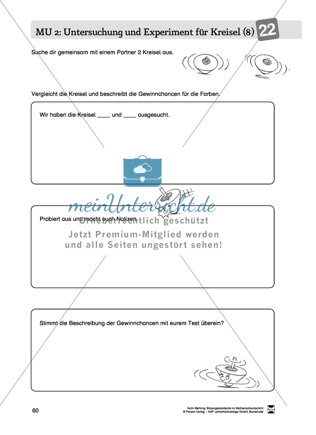Bildungsstandards im Mathematikunterricht umsetzen: Unterrichtsvorschläge zu Daten + Häufigkeit + Wahrscheinlichkeit Preview 52