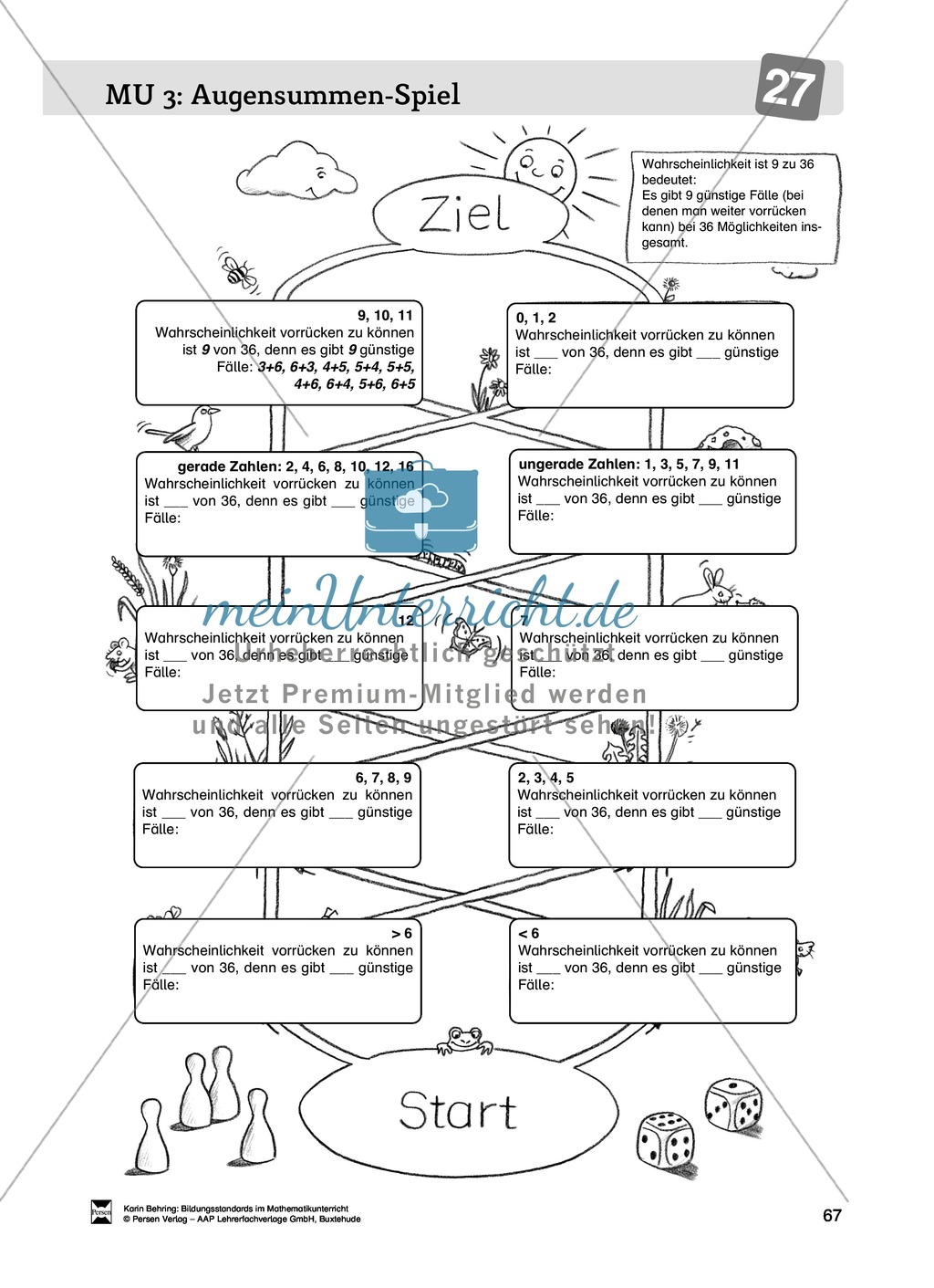 Bildungsstandards im Mathematikunterricht umsetzen: Unterrichtsvorschläge zu Daten + Häufigkeit + Wahrscheinlichkeit Preview 59
