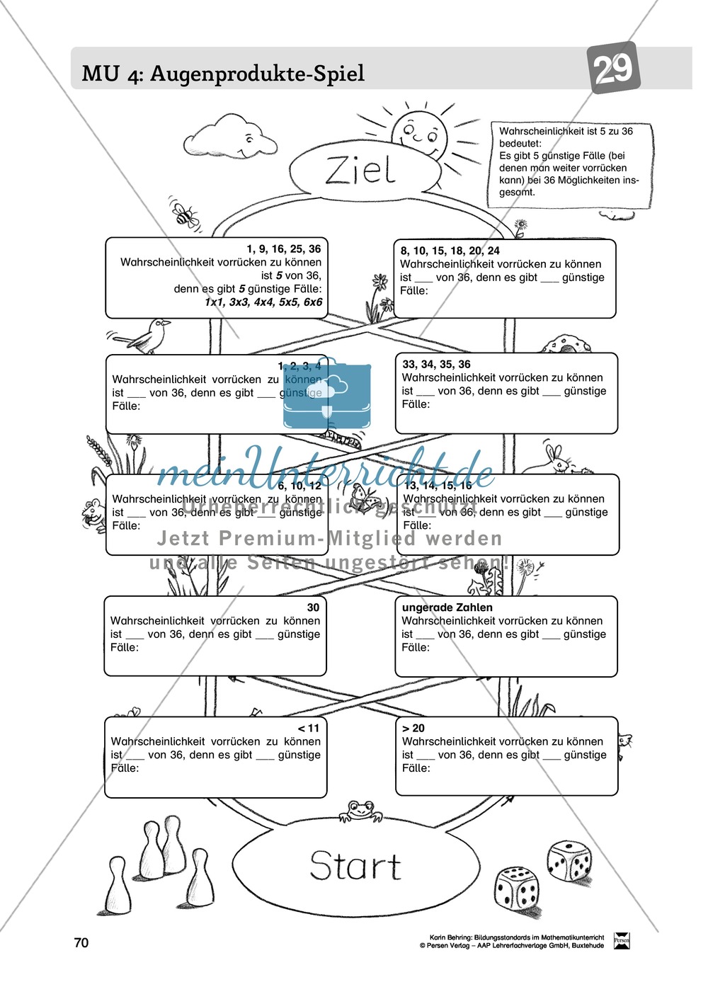 Bildungsstandards im Mathematikunterricht umsetzen: Unterrichtsvorschläge zu Daten + Häufigkeit + Wahrscheinlichkeit Preview 62