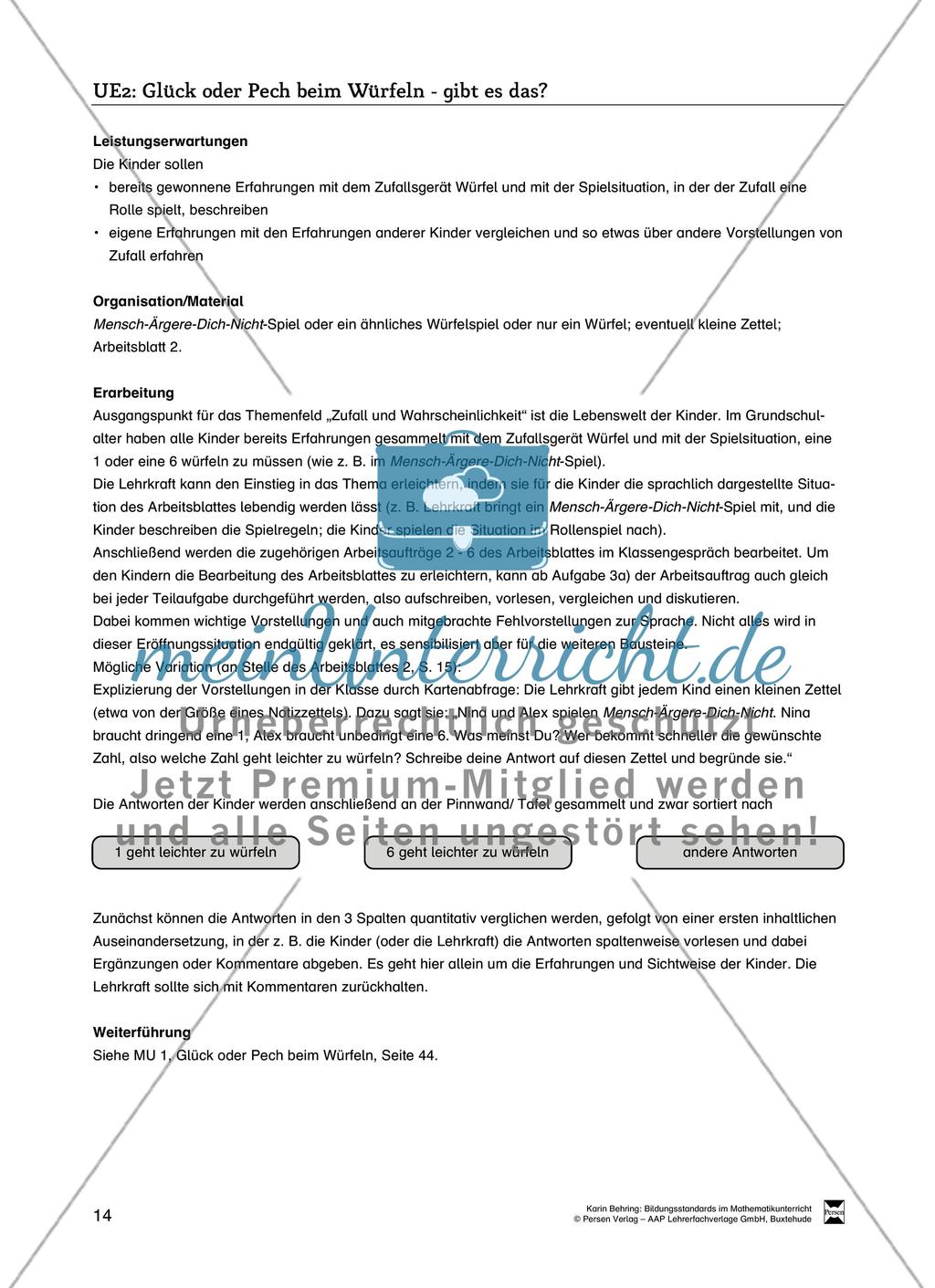 UE 2 Glück oder Pech beim Würfeln – gibt es das? Preview 1