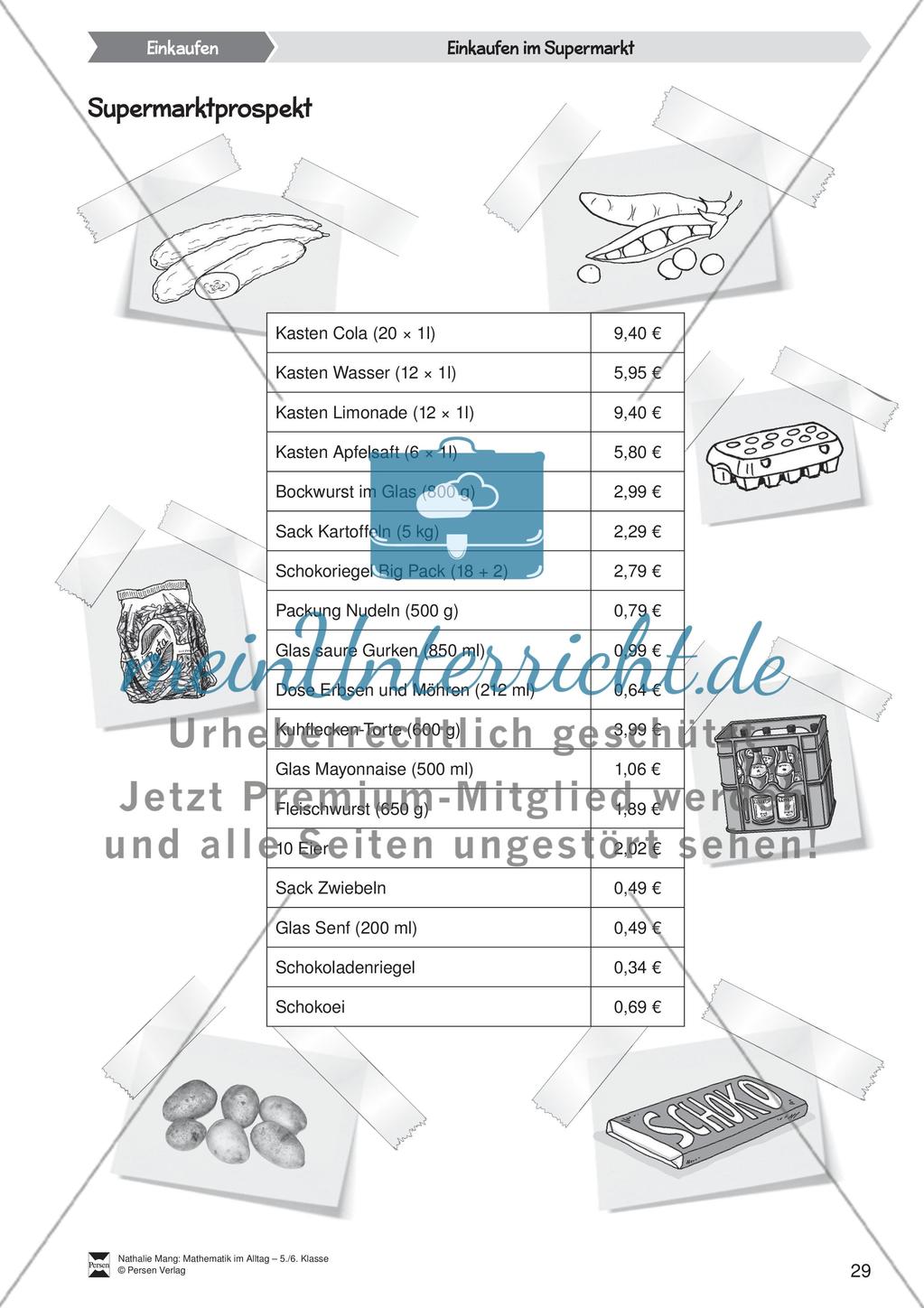 Einkaufen im Supermarkt Preview 1