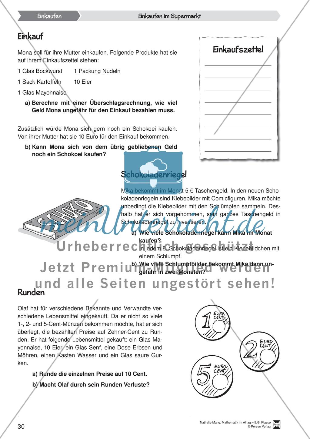 Einkaufen im Supermarkt Preview 2