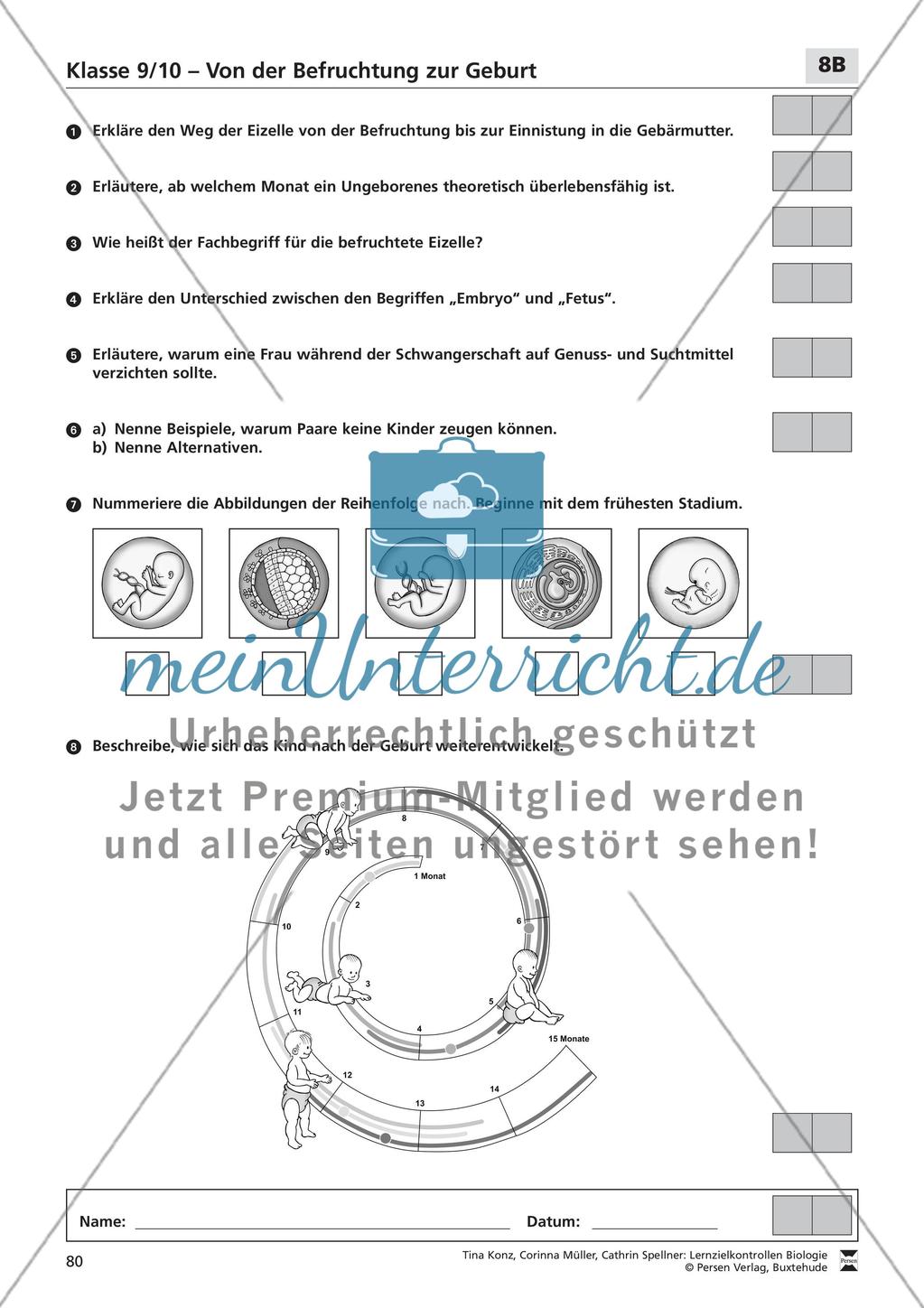 Von der Befruchtung zur Geburt Preview 2