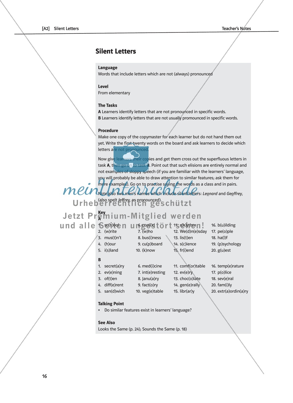 Sounds and Spelling: exercises about silent letter, homophones, homonyms, minimal pairs and tongue-twisters. With solution Preview 1