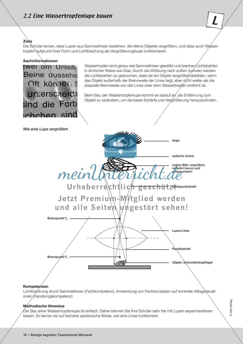 Eine Wassertropfenlupe bauen - ein Versuch Preview 2