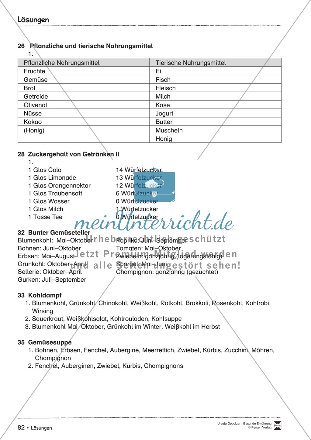 Pflanzliche und tierische Nahrungsmittel Preview 2