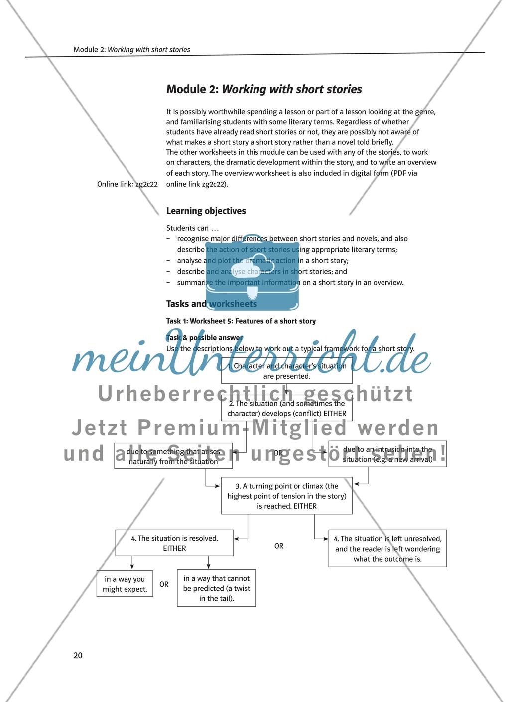 Module 2: Working with short stories Preview 1