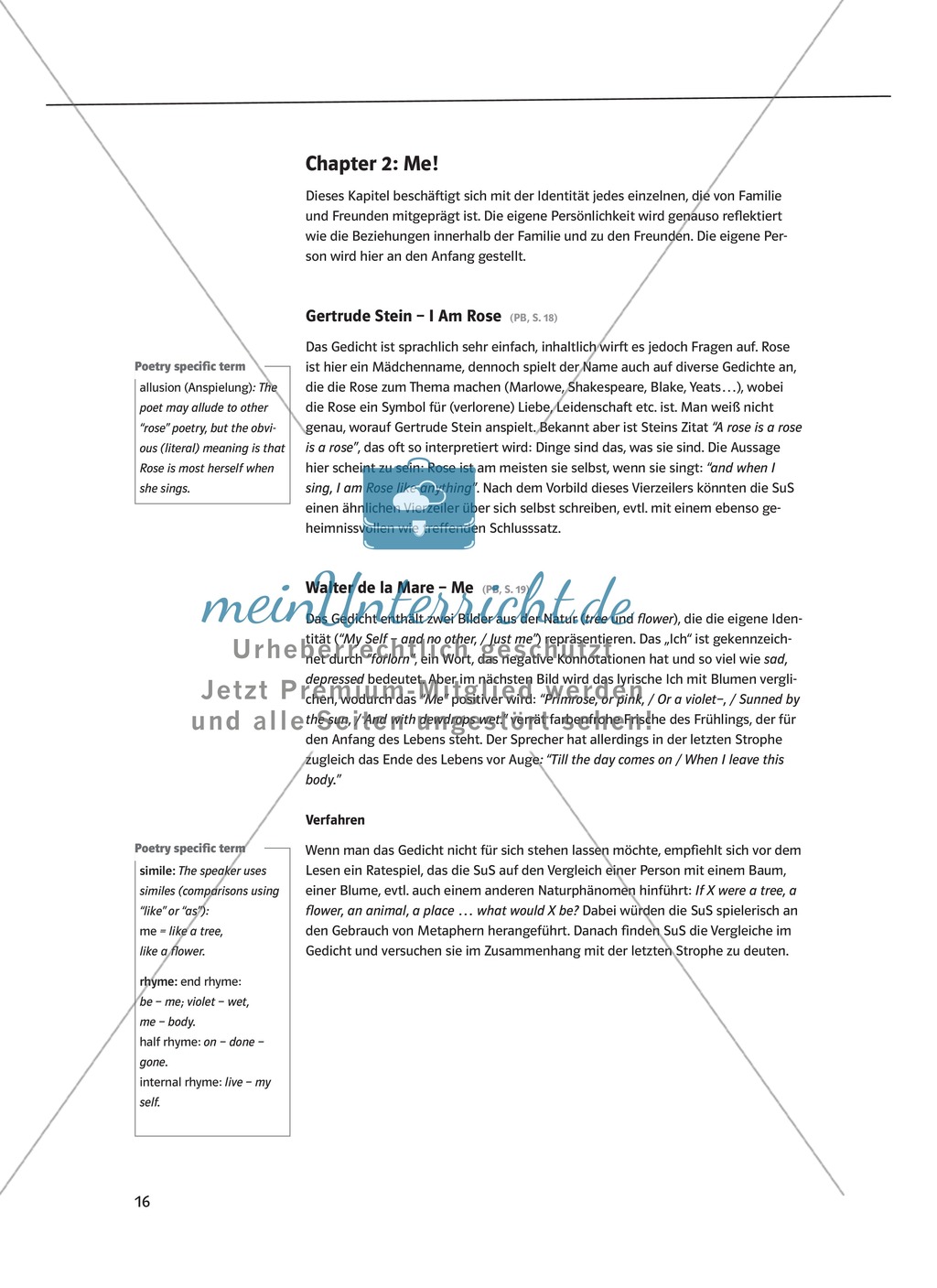 The Poetry Box: Me! - Gedichte zum Thema Identität Preview 1