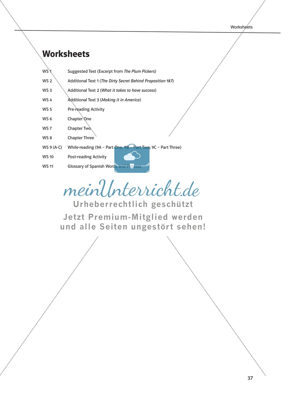 Teaching the Novel in the Classroom: Inhaltszusammenfassung + Kopiervorlagen Preview 11