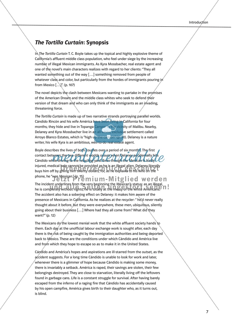 Teaching the Novel in the Classroom: Inhaltszusammenfassung + Kopiervorlagen Preview 1