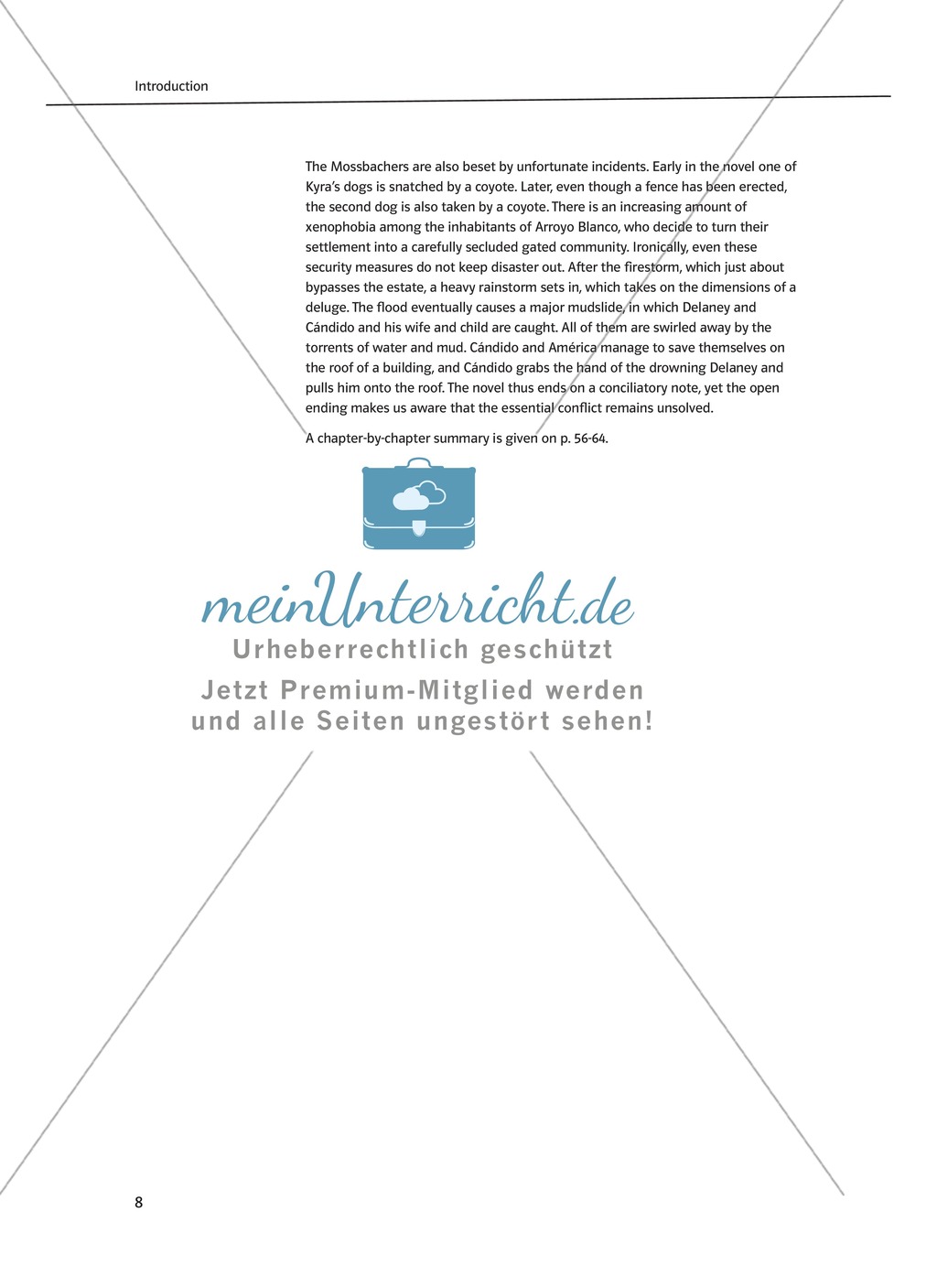 Teaching the Novel in the Classroom: Inhaltszusammenfassung + Kopiervorlagen Preview 2