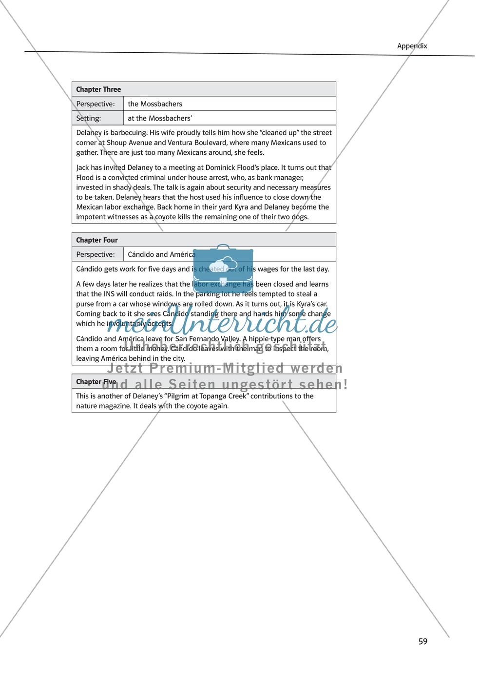 Teaching the Novel in the Classroom: Inhaltszusammenfassung + Kopiervorlagen Preview 31