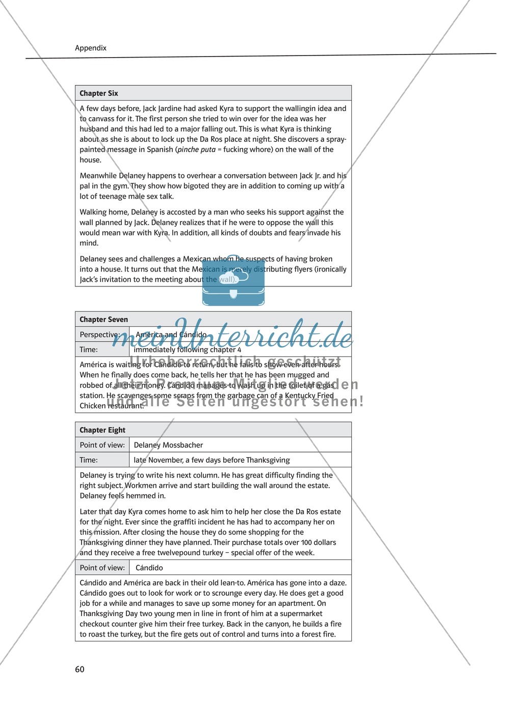 Teaching the Novel in the Classroom: Inhaltszusammenfassung + Kopiervorlagen Preview 32