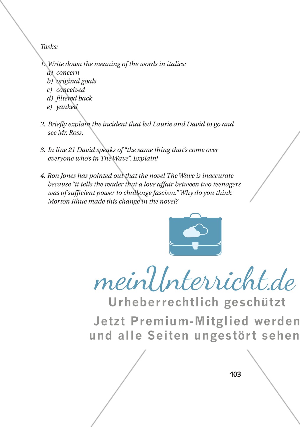 Klausurvorschläge zum Buch