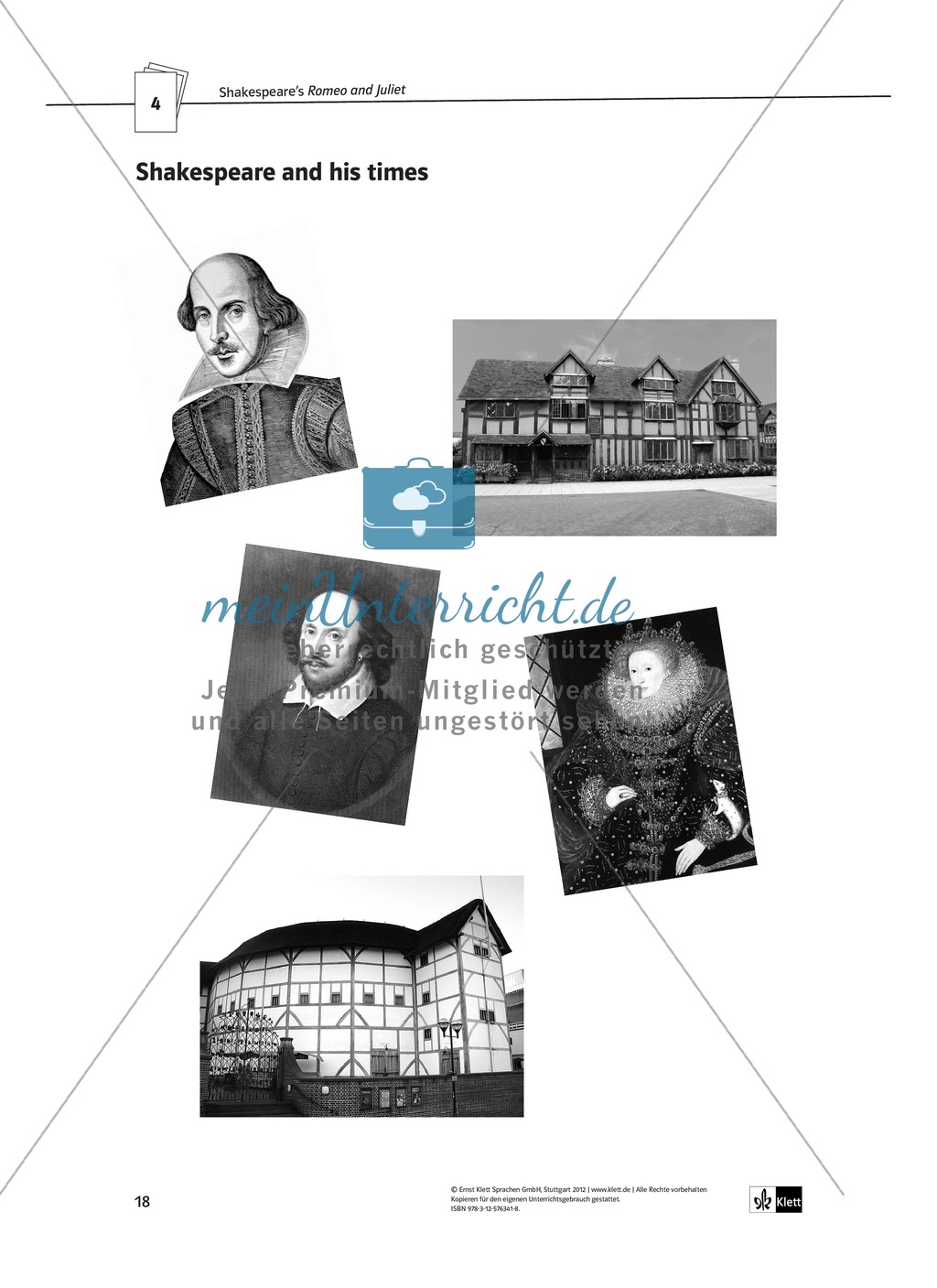 Shakespeare's Romeo and Juliet in year 7: Shakespeare und seine Zeit anhand von Romeo und Julia + Kopiervorlagen Preview 10