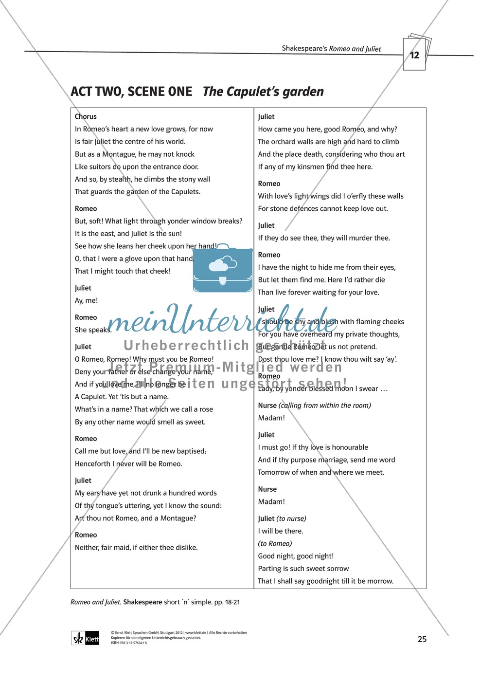 Shakespeare's Romeo and Juliet in year 7: Shakespeare und seine Zeit anhand von Romeo und Julia + Kopiervorlagen Preview 17