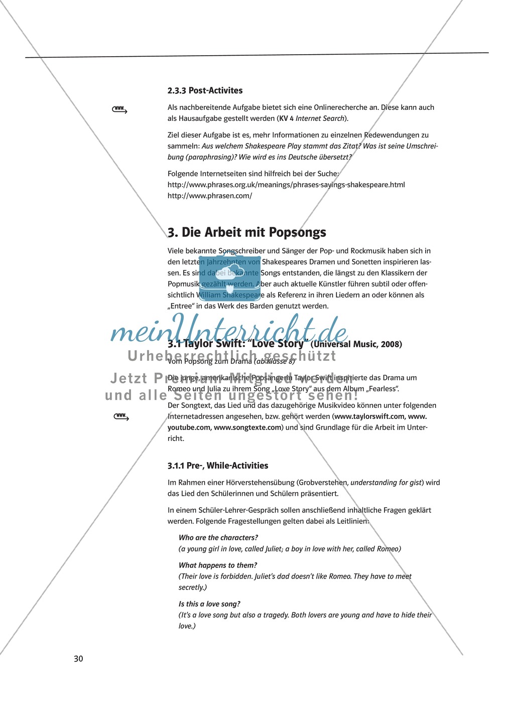 Let's sing and rap Shakespeare! Raps und Popsong s als Zugänge zu Shakespeares Werk Preview 5