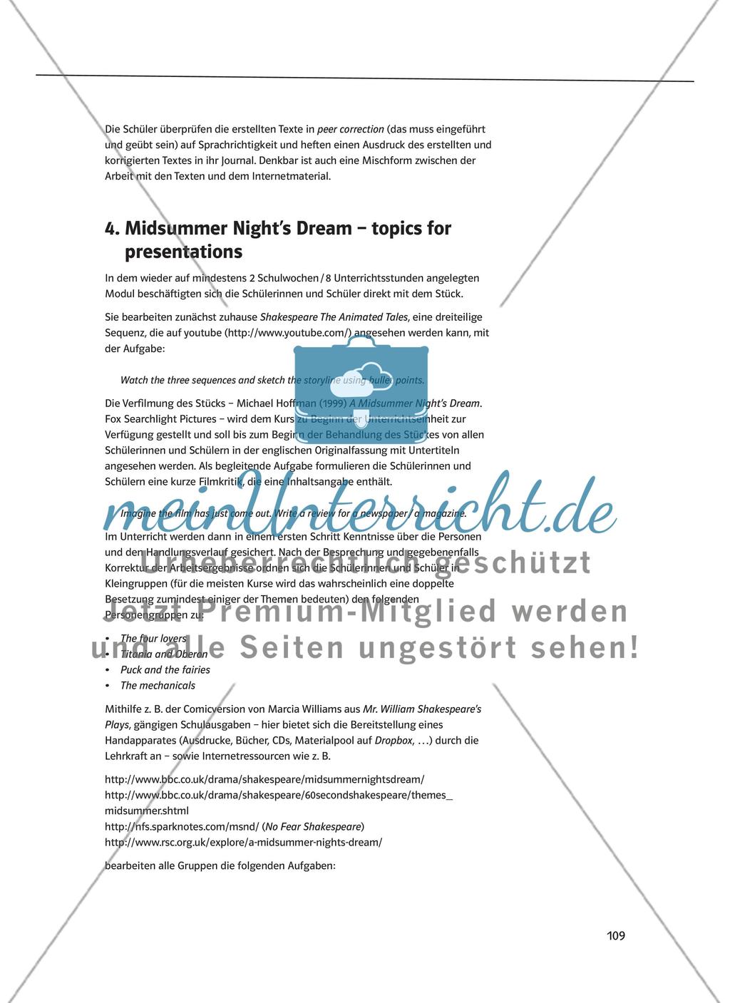 Quellen und Materialien im Shakespeare-Unterricht Preview 4