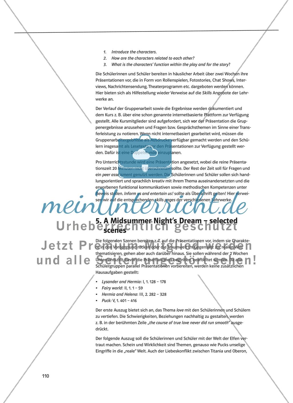 Quellen und Materialien im Shakespeare-Unterricht Preview 5