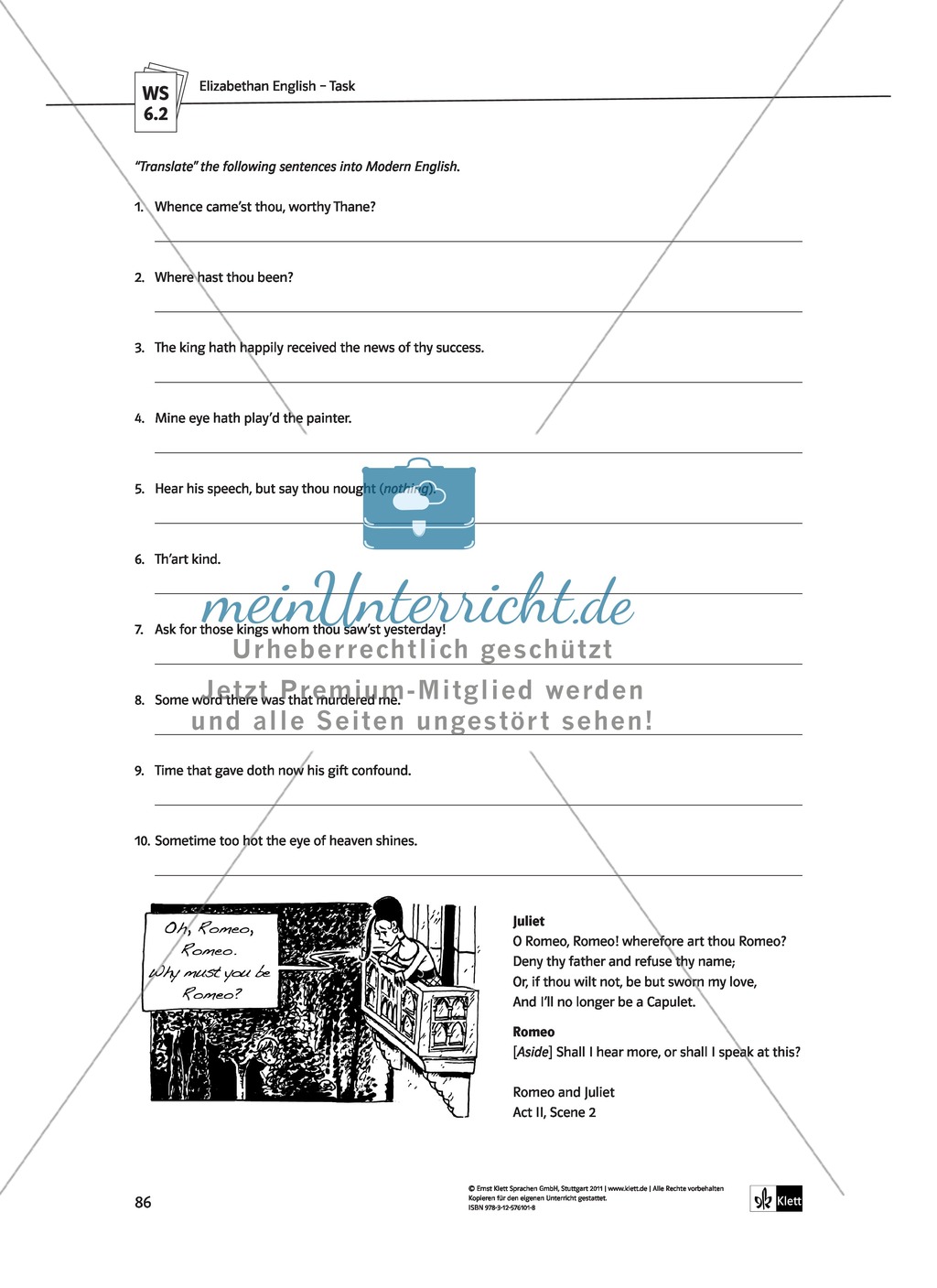 Skills: Analysing Shakespearean Sonnets: Stylistic Devices, Lernziele + Aufgaben + Lösungen Preview 16
