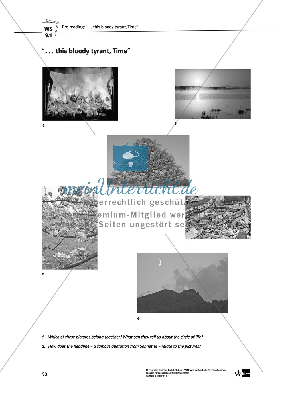 Skills: Analysing Shakespearean Sonnets: Stylistic Devices, Lernziele + Aufgaben + Lösungen Preview 20