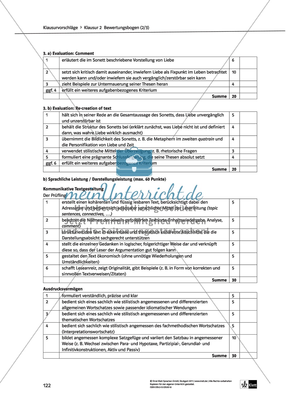 Skills: Analysing Shakespearean Sonnets: Stylistic Devices, Lernziele + Aufgaben + Lösungen Preview 52