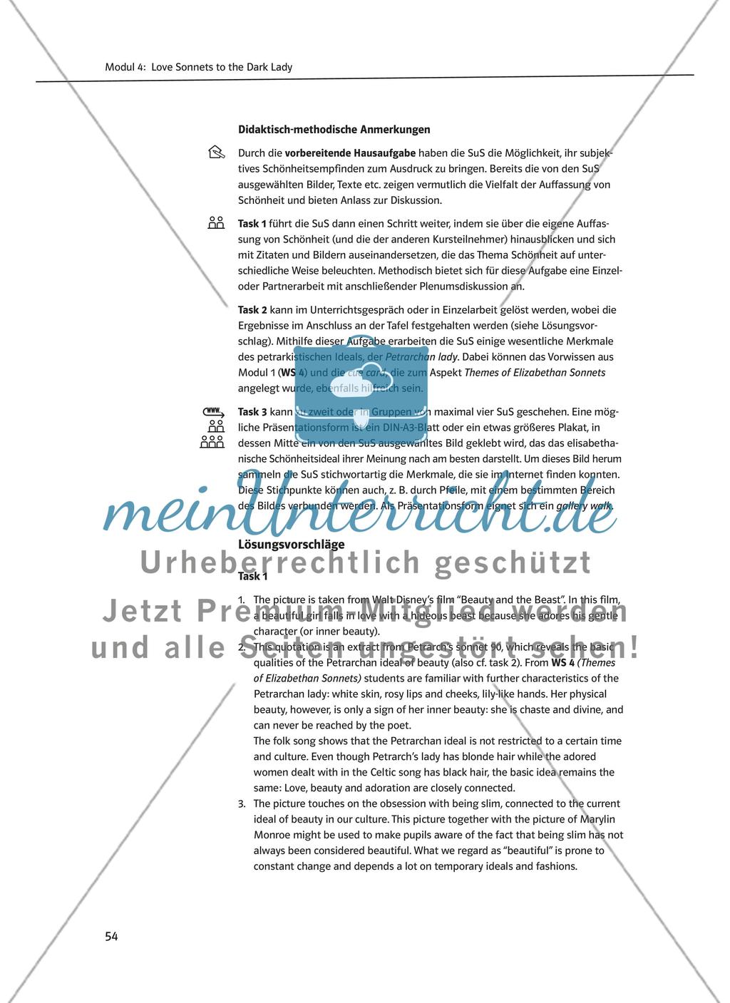 Modul 4: Love Sonnets to the Dark Lady Preview 2