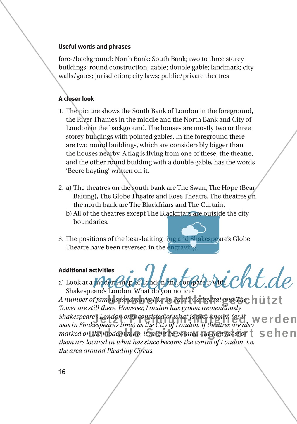 Entertainment in Shakespeare's London: London im 16. und 17. Jahrhundert Preview 2