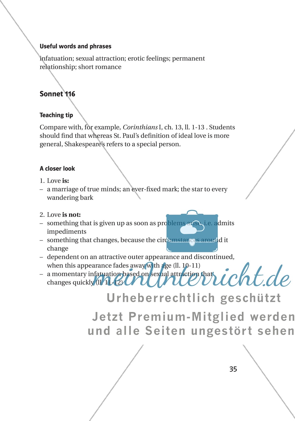 Some Well-Known Passages and Ideas: Auszüge aus bekannten Werken von William Shakespeare + Lernziele + Tipps Preview 10