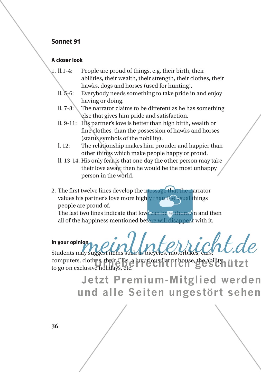 Some Well-Known Passages and Ideas: Auszüge aus bekannten Werken von William Shakespeare + Lernziele + Tipps Preview 11