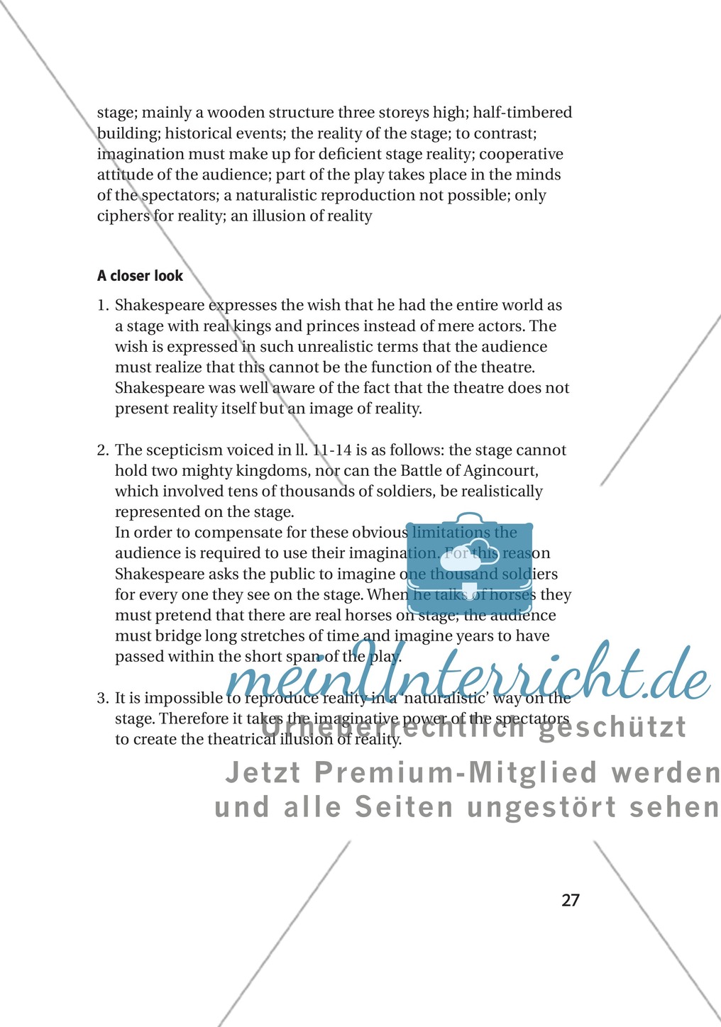 Some Well-Known Passages and Ideas: Auszüge aus bekannten Werken von William Shakespeare + Lernziele + Tipps Preview 2