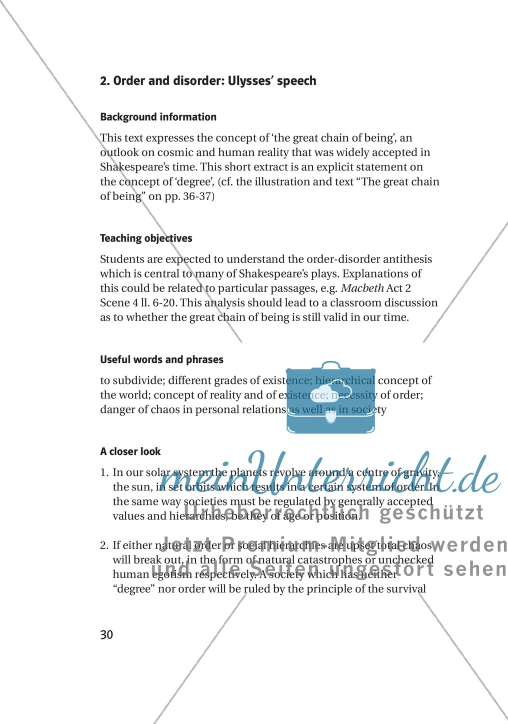 Some Well-Known Passages and Ideas: Auszüge aus bekannten Werken von William Shakespeare + Lernziele + Tipps Preview 5