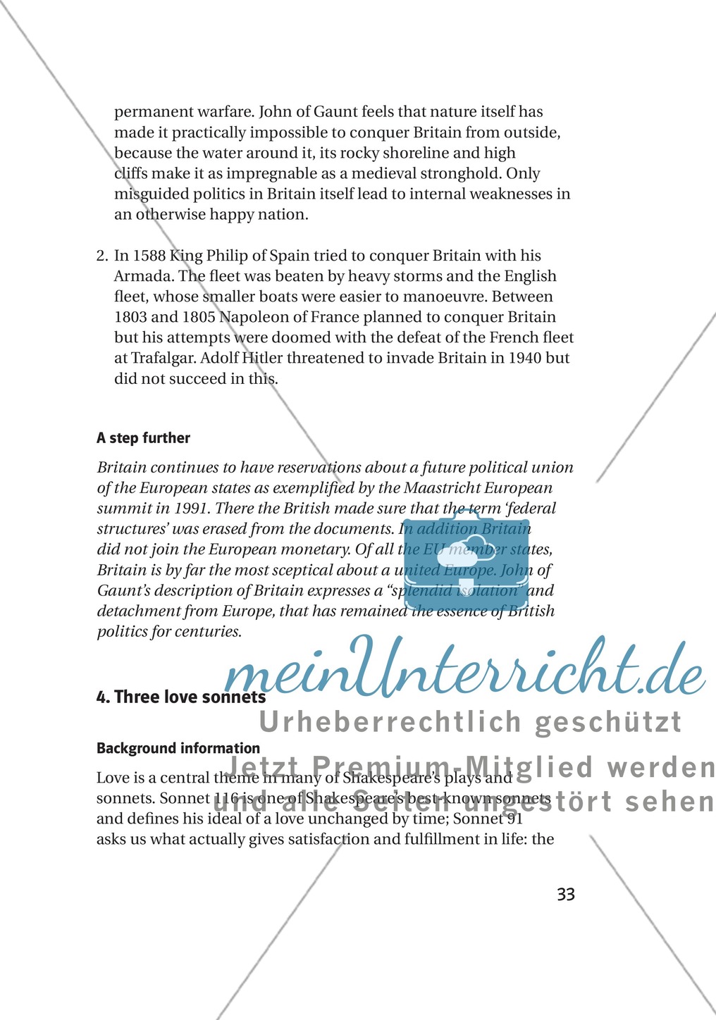 Some Well-Known Passages and Ideas: Auszüge aus bekannten Werken von William Shakespeare + Lernziele + Tipps Preview 8