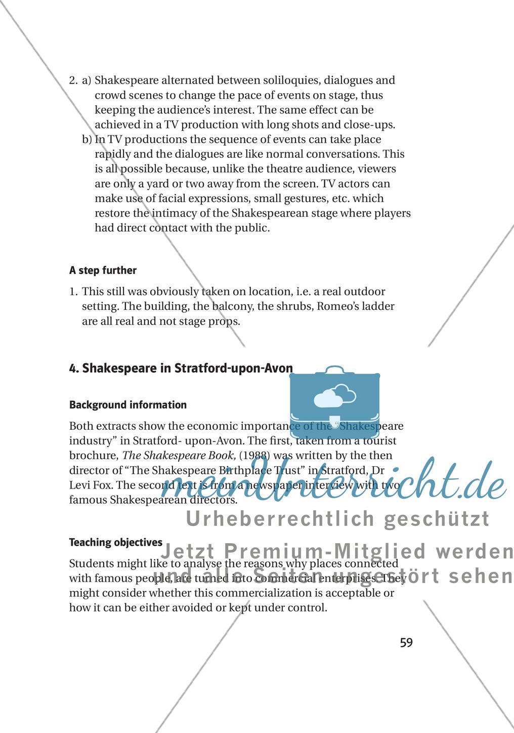 Shakespeare Today: Shakespeare's Bedeutung heute + Lernziele + Tipps Preview 6