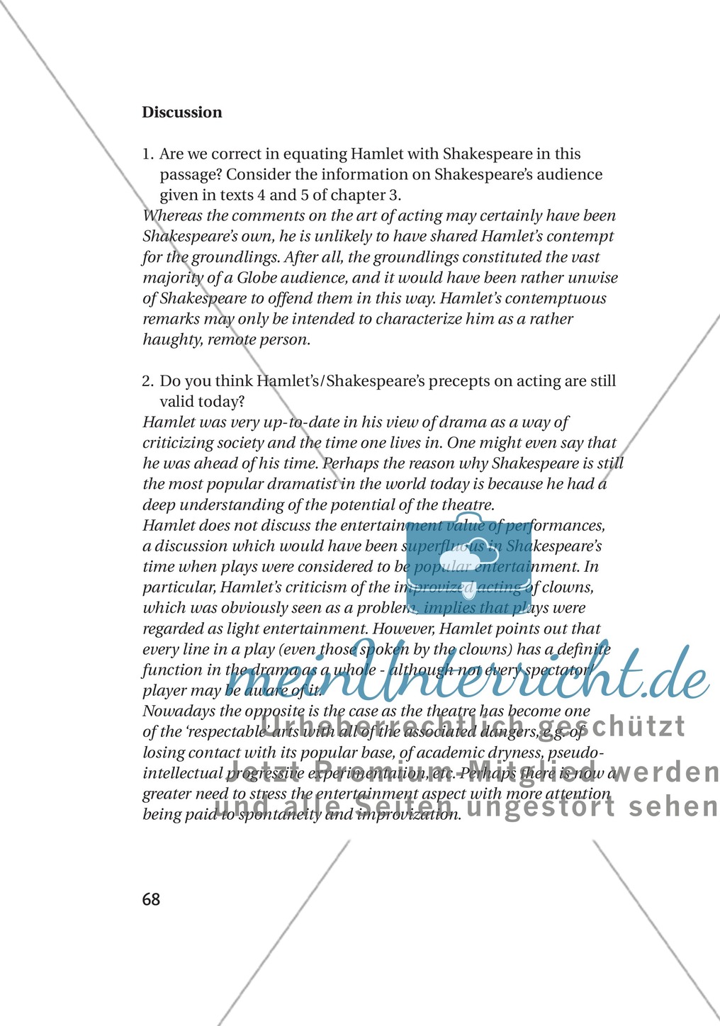 Additional Material: Unterrichtsmaterialien zu William Shakespeare Preview 6