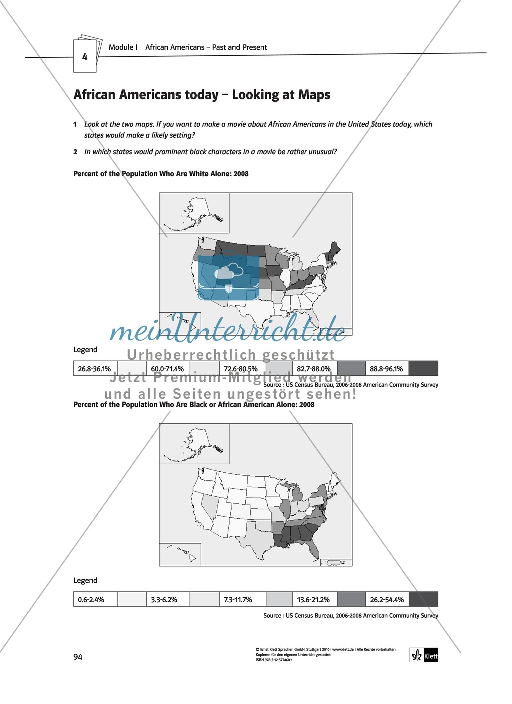 African Americans - Past and Present: Geschichte + Lernziele + Arbeitsblätter + Lösungen Preview 14
