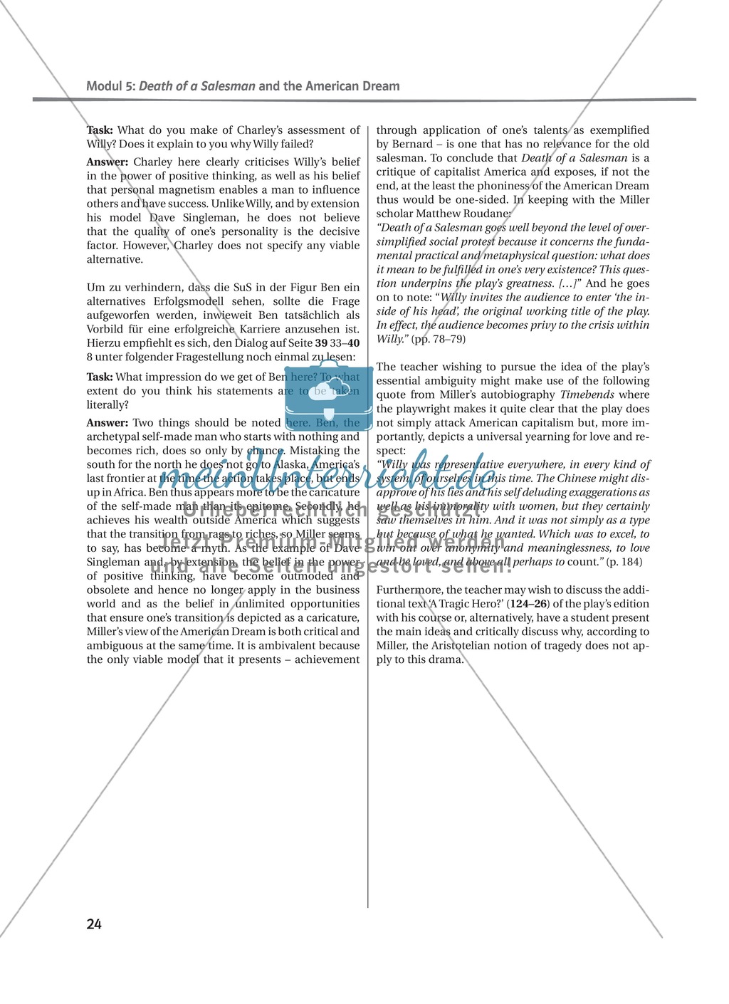 Aspects of Language, American Dream, Symbols and Motifs: 4 Lessons for Miller's