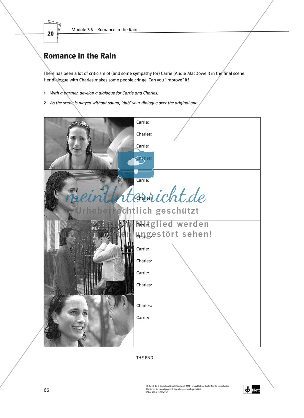 Four Weddings and a Funeral: While-viewing activities: