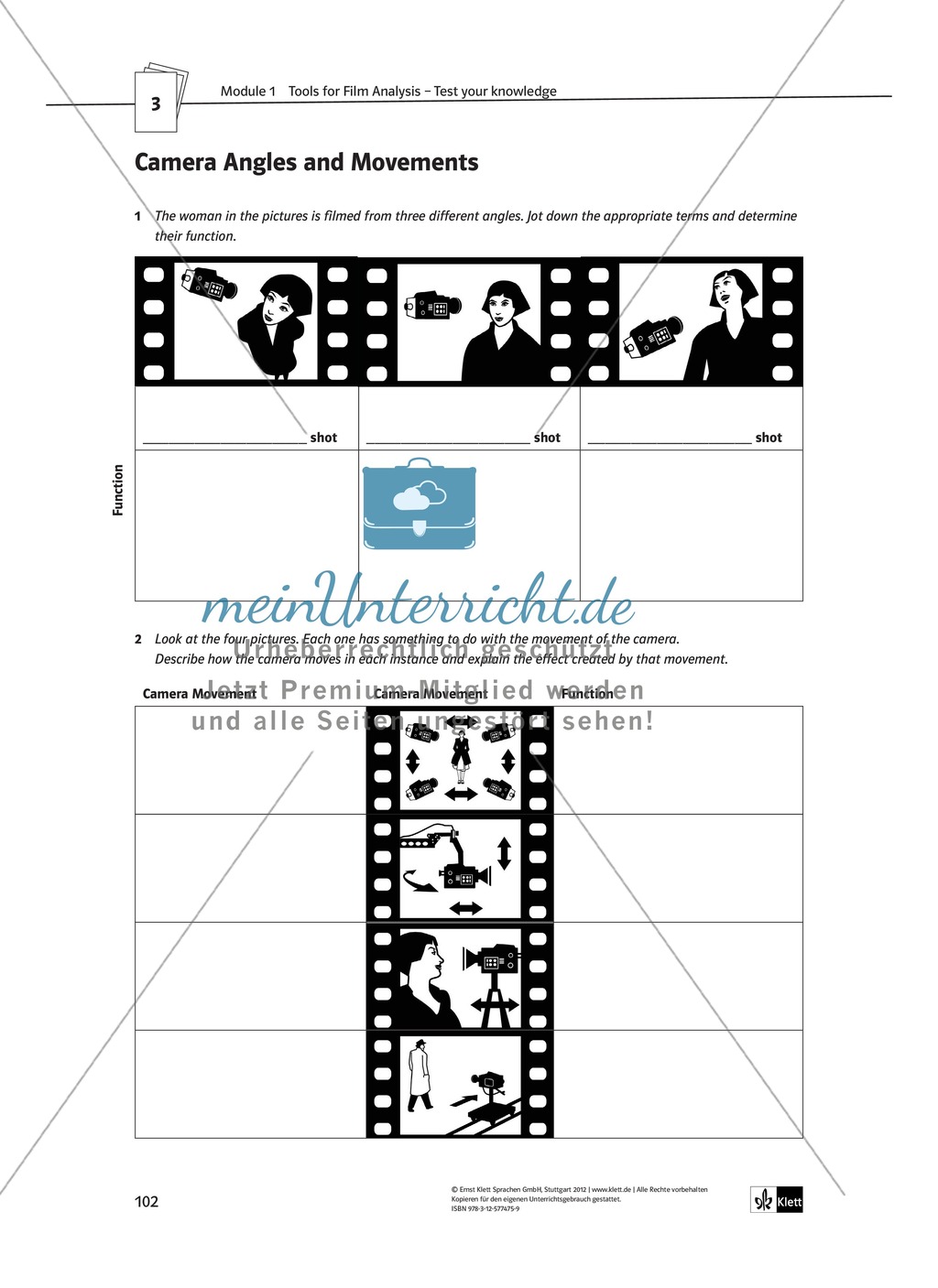 Tools for Film Analysis - fachsprachliche und methodische Mittel zum Thema Kameraeinstellungen Preview 7
